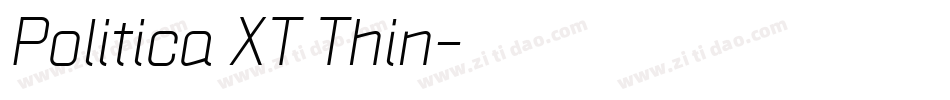 Politica XT Thin字体转换